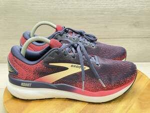 Brooks Ghost 16 Blue Pink White Walking Running Shoes Sneakers. Women’s 9.